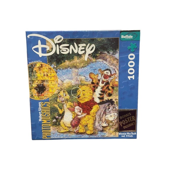 Disney Double Sided Villains and Winnie the Pooh Puzzles Set of 2, NIB - Picture 7 of 9
